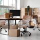An image of a office beinf wrapped up before moving.