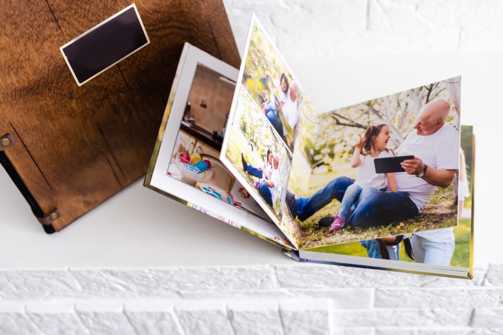 A book of photographs and memories.