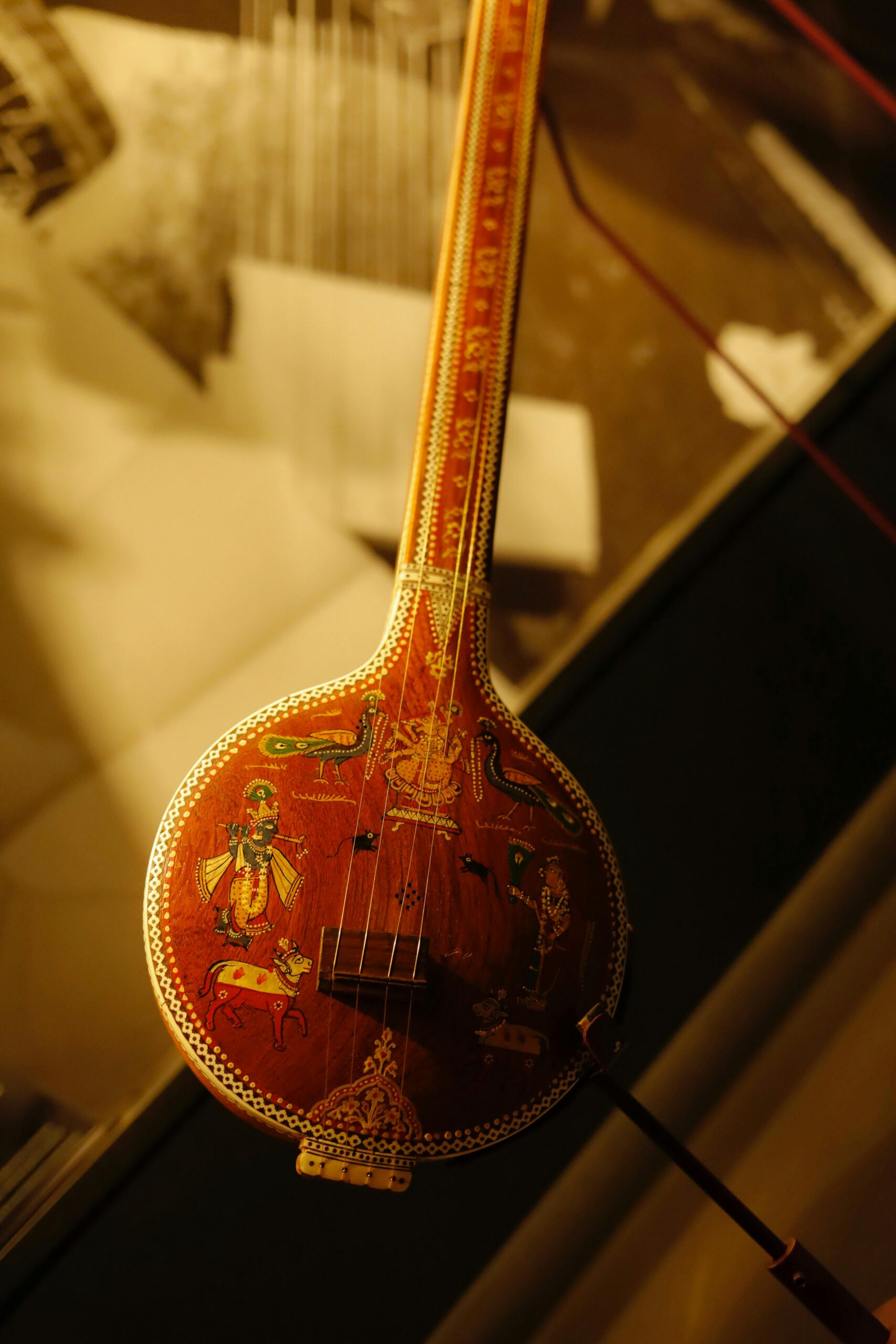 A vintage ukulele.